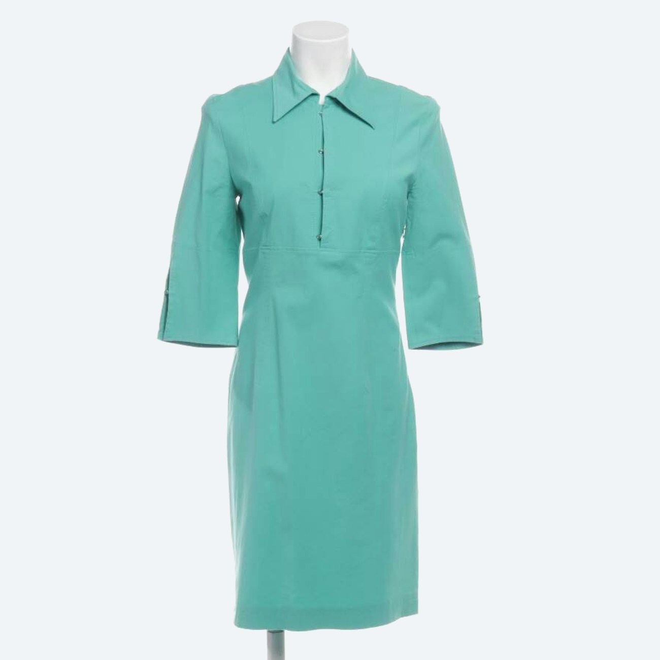 Image 1 of Shirt Dress 38 Turquoise in color Blue | Vite EnVogue