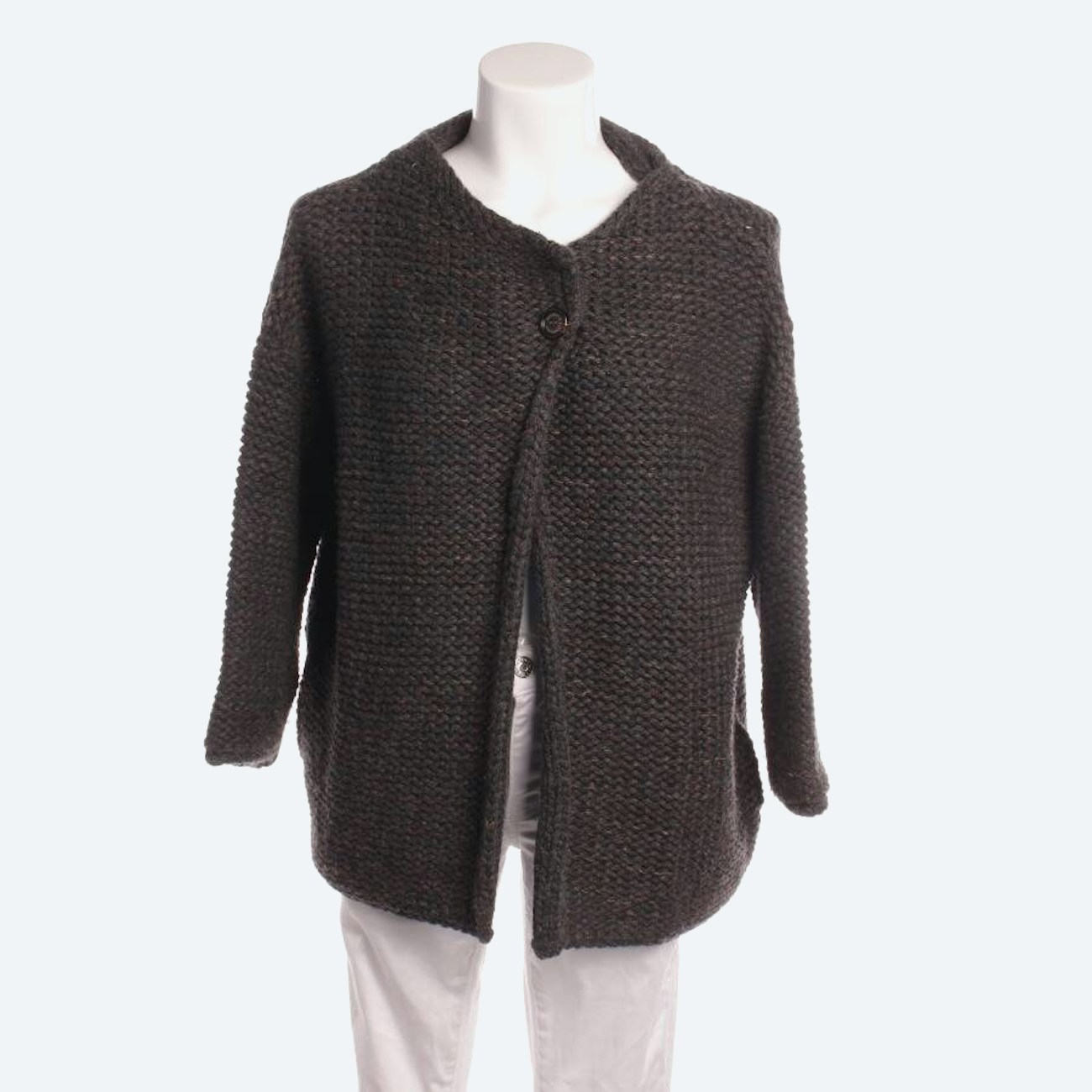 Image 1 of Cashmere Cardigan XL Gray in color Gray | Vite EnVogue
