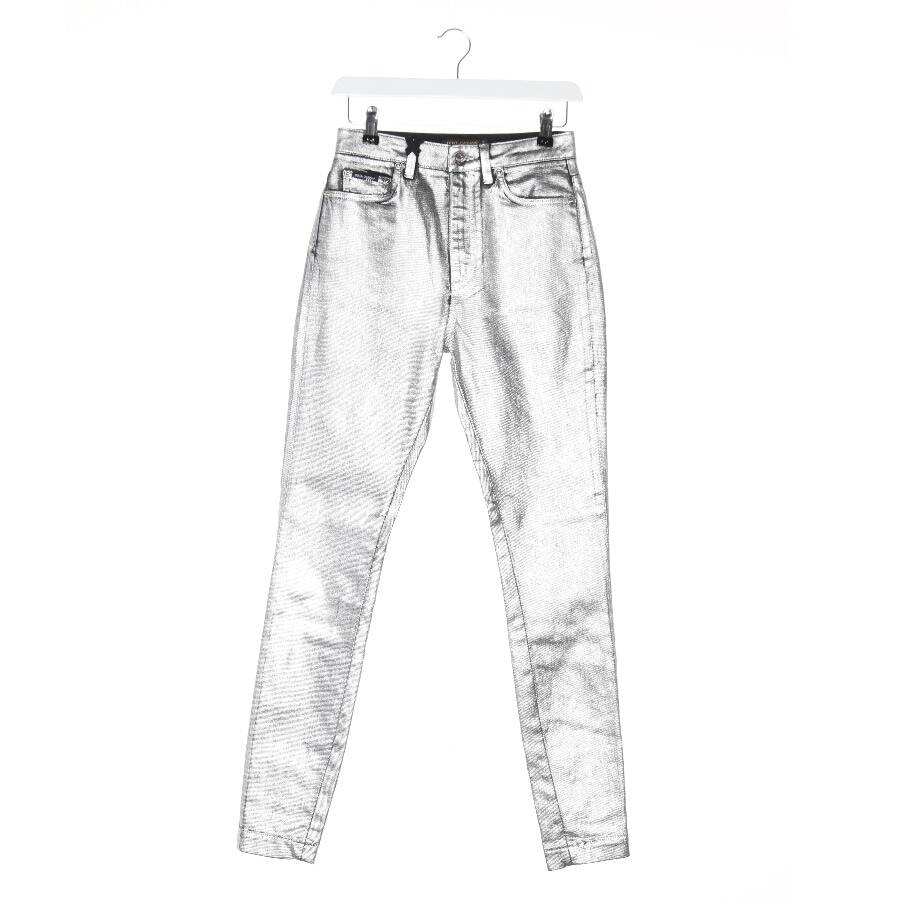 Image 1 of Jeans Slim Fit 34 Silver in color Metallic | Vite EnVogue