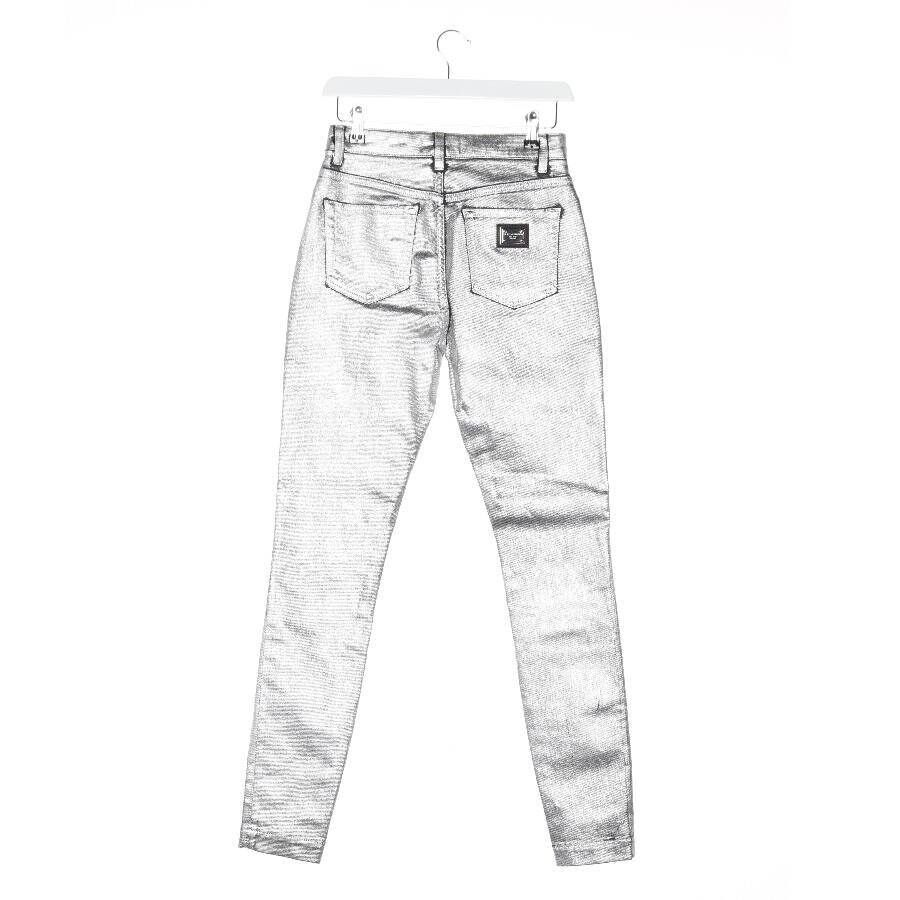 Image 2 of Jeans Slim Fit 34 Silver in color Metallic | Vite EnVogue