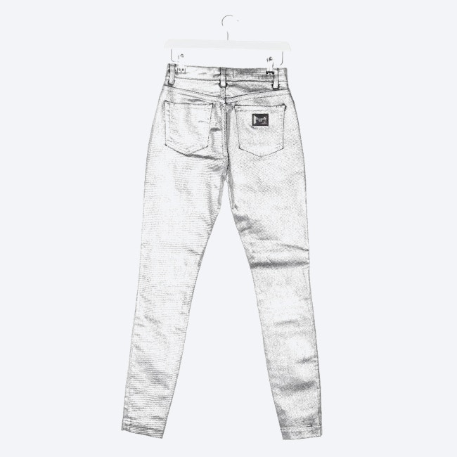 Image 2 of Jeans Slim Fit 34 Silver in color Metallic | Vite EnVogue