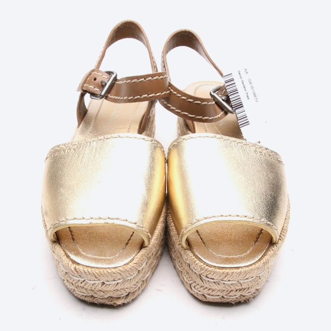 Image 2 of Platform Sandals EUR 40 Gold in color Metallic | Vite EnVogue