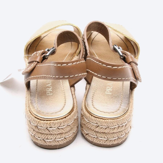 Image 3 of Platform Sandals EUR 40 Gold in color Metallic | Vite EnVogue