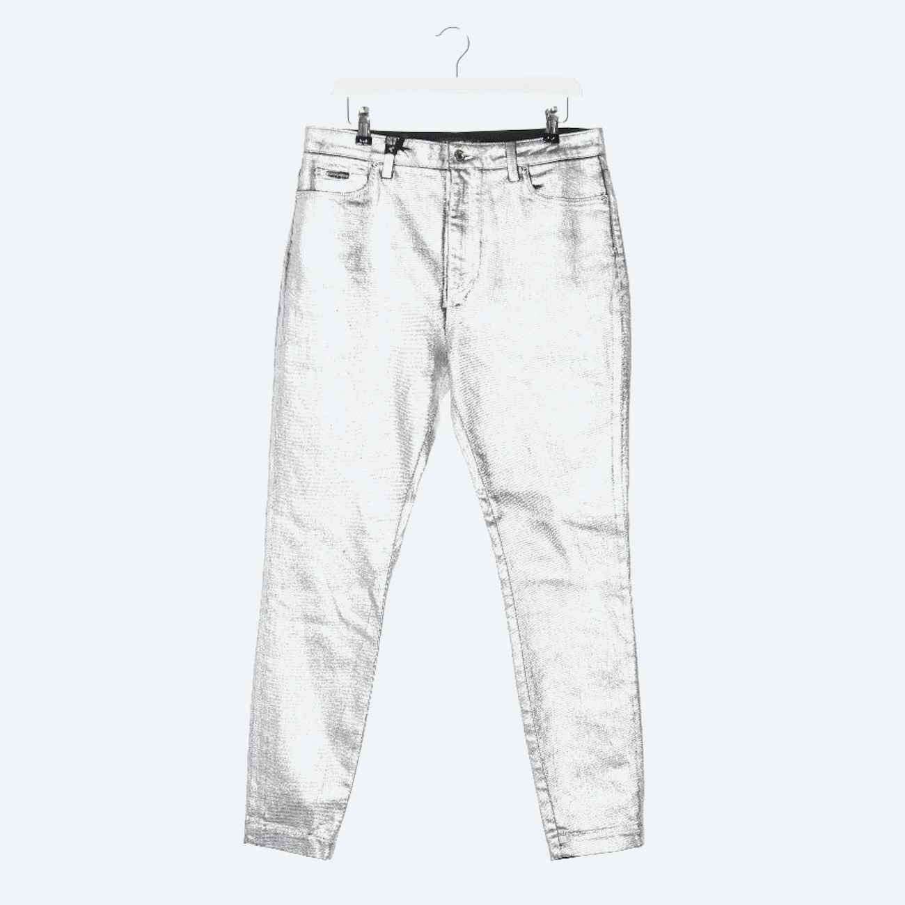 Image 1 of Jeans Slim Fit 42 Silver in color Metallic | Vite EnVogue
