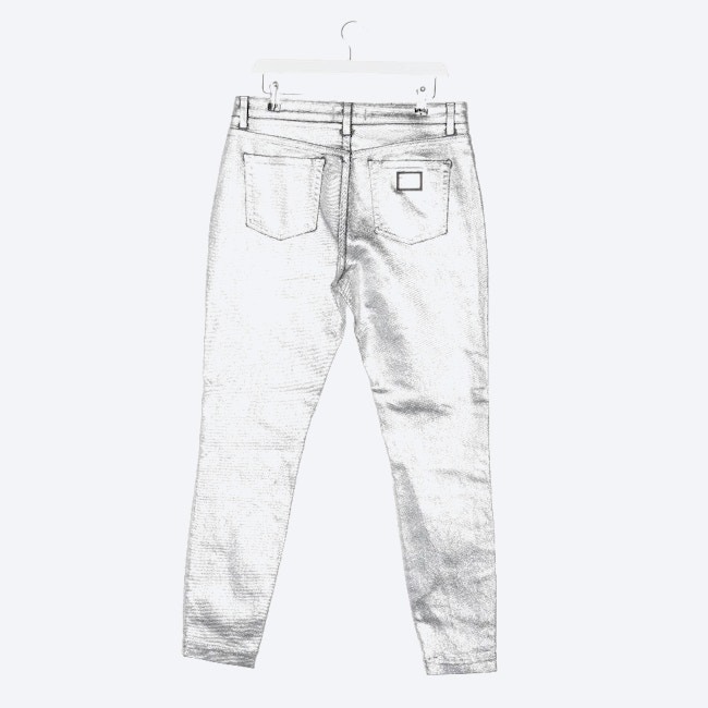 Image 2 of Jeans Slim Fit 42 Silver in color Metallic | Vite EnVogue