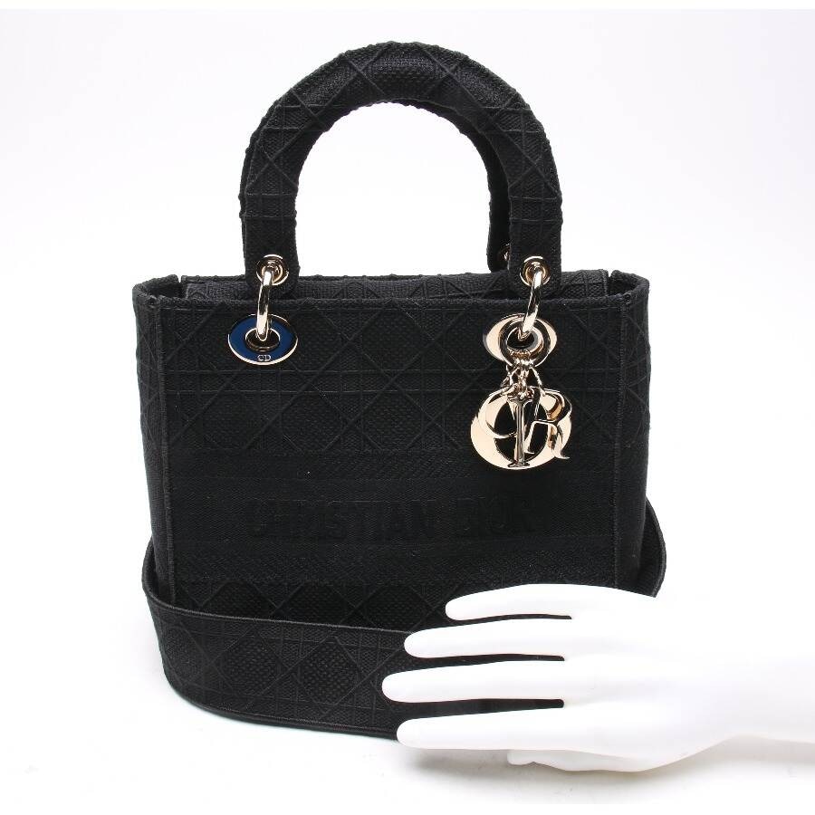 Bild 4 von Lady Dior Handtasche Schwarz in Farbe Schwarz | Vite EnVogue