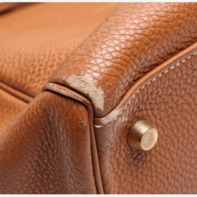 Image 10 of Kelly Bag 35 Handbag Brown in color Brown | Vite EnVogue