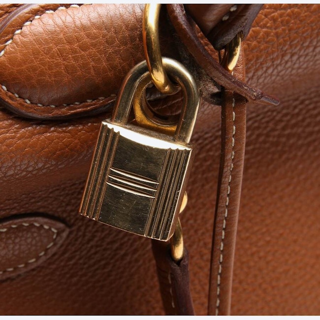 Image 8 of Kelly Bag 35 Handbag Brown in color Brown | Vite EnVogue