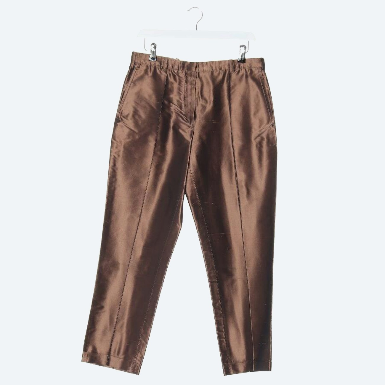 Image 1 of Silk Pants 38 Brown in color Brown | Vite EnVogue