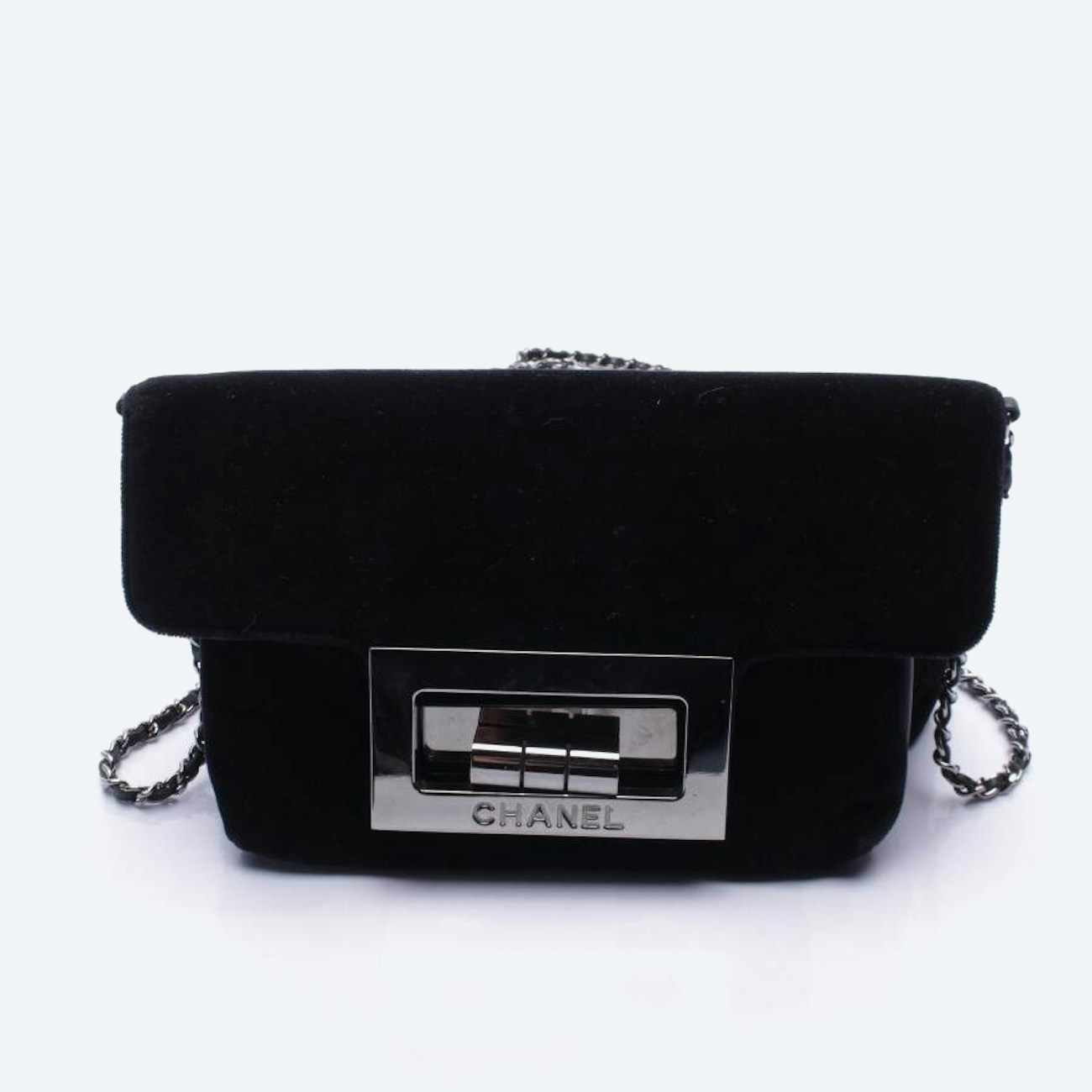 Image 1 of 2.55 Crossbody Bag Black in color Black | Vite EnVogue
