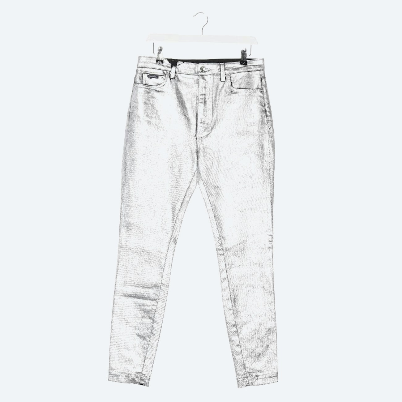 Image 1 of Jeans Slim Fit 40 Silver in color Metallic | Vite EnVogue