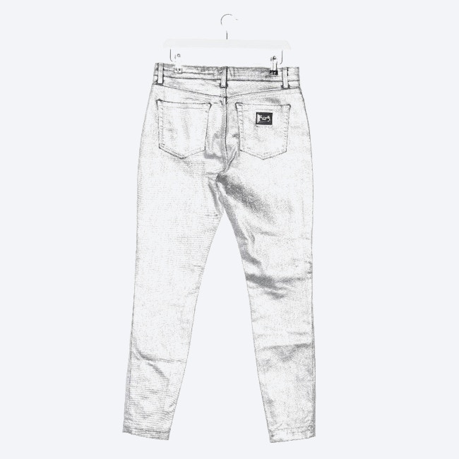 Image 2 of Jeans Slim Fit 40 Silver in color Metallic | Vite EnVogue