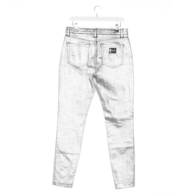 Jeans Slim Fit 40 Silber | Vite EnVogue