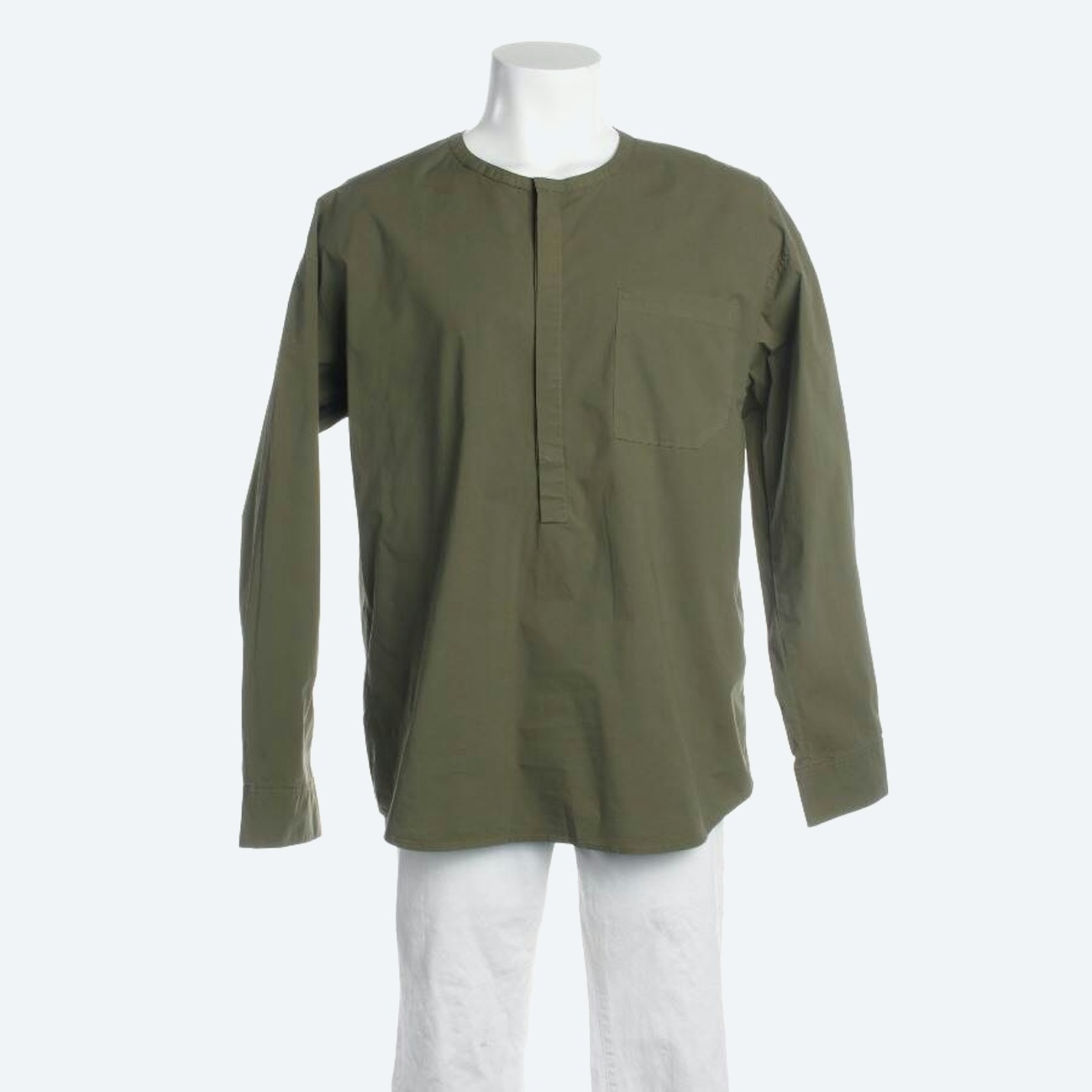 Image 1 of Casual Shirt L Dark Green in color Green | Vite EnVogue