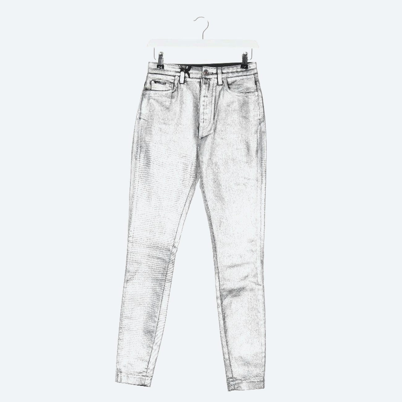 Image 1 of Jeans Slim Fit 34 Silver in color Metallic | Vite EnVogue
