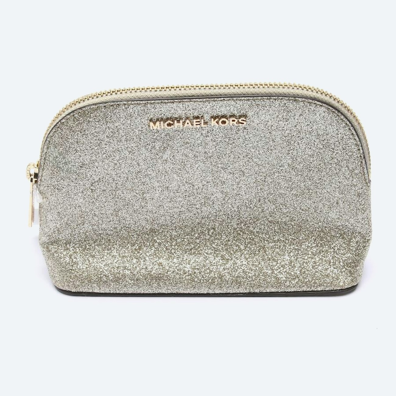 Image 1 of Cosmetic Bag Gold in color Metallic | Vite EnVogue