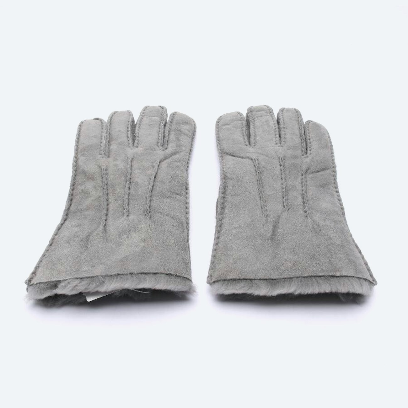Image 1 of Leather Gloves Gray in color Gray | Vite EnVogue