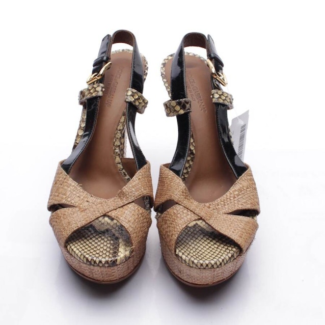 Heeled Sandals EUR 38.5 Brown | Vite EnVogue