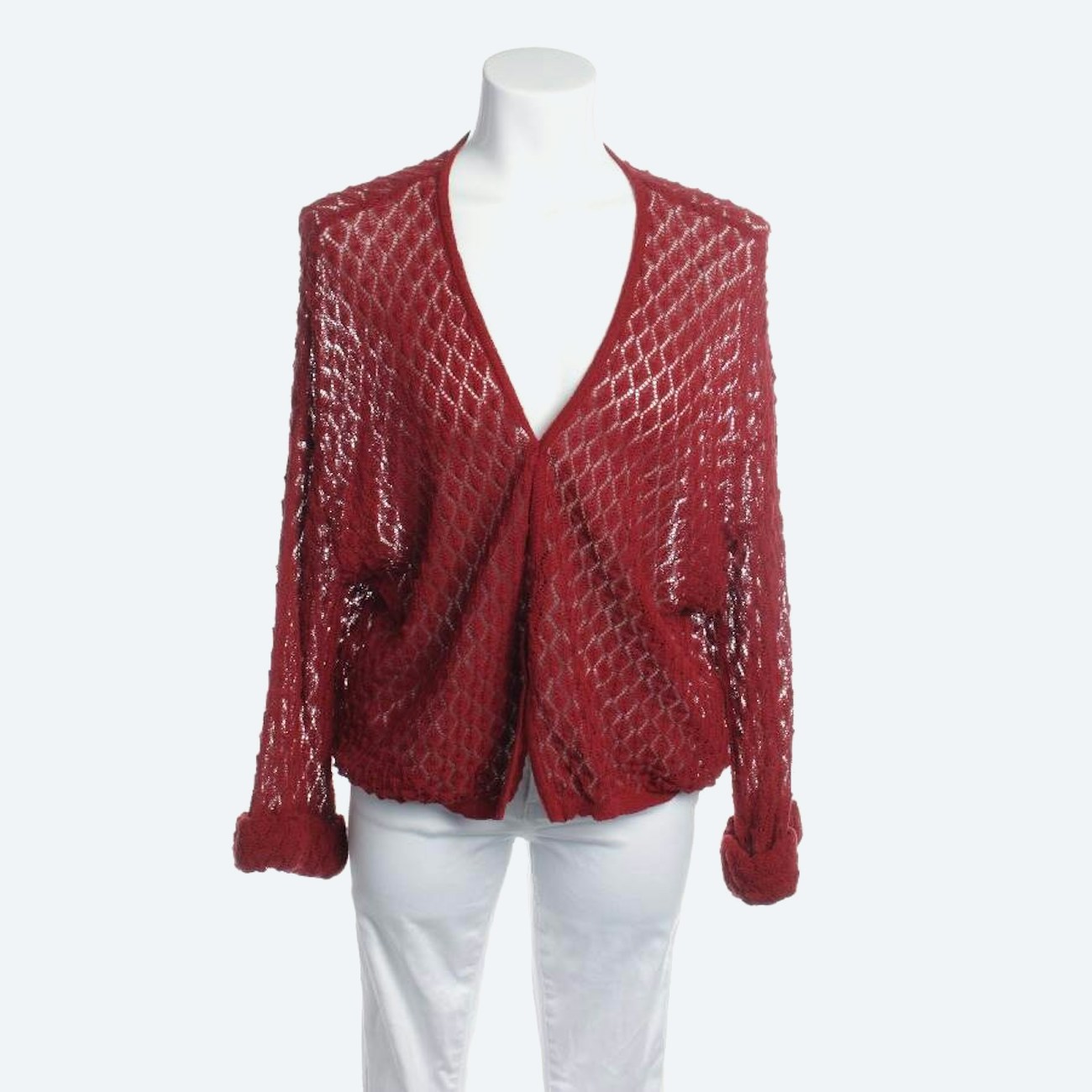 Image 1 of Cardigan One Size Red in color Red | Vite EnVogue