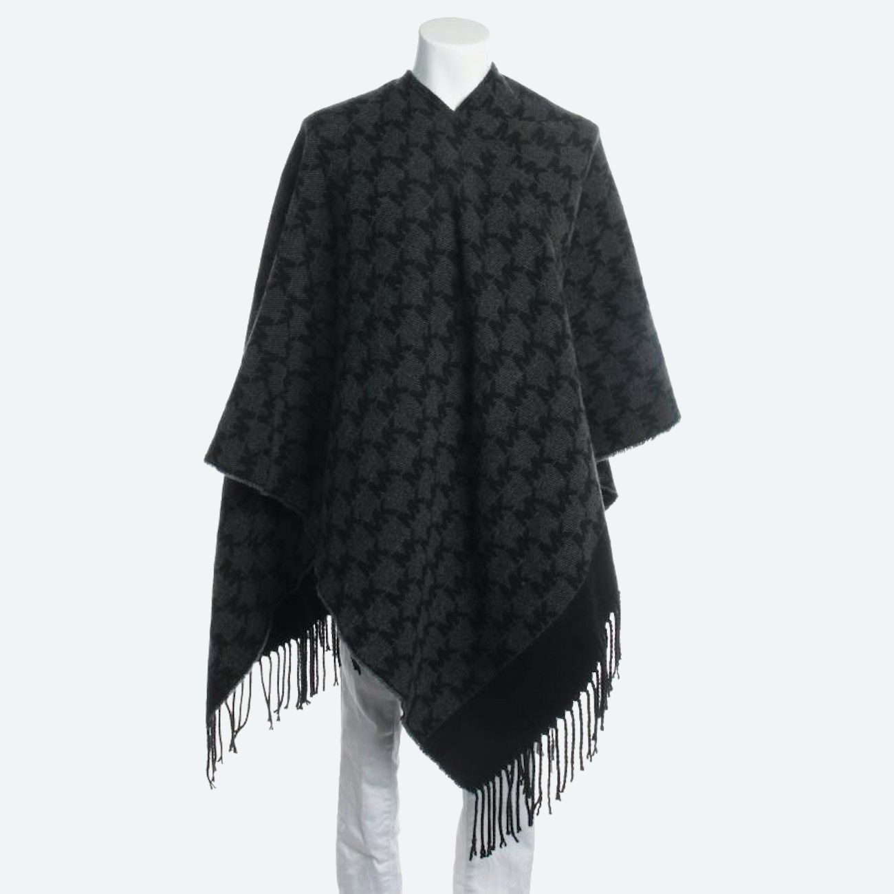 Image 1 of Poncho One Size Gray in color Gray | Vite EnVogue