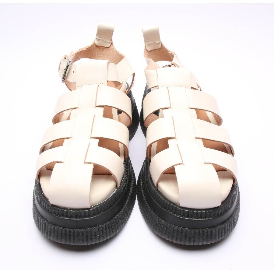 Bild 2 von Sandaletten EUR 39 Beige in Farbe Weiß | Vite EnVogue
