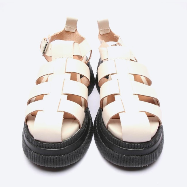 Image 2 of Heeled Sandals EUR 39 Beige in color White | Vite EnVogue