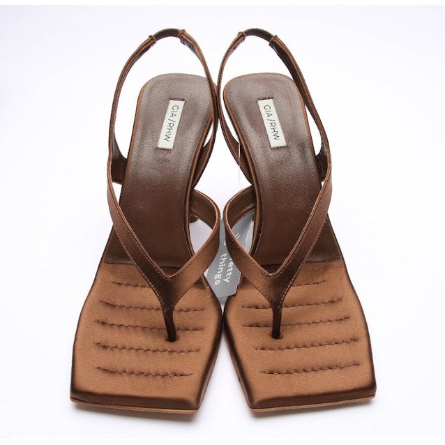Heeled Sandals EUR 37.5 Dark Brown | Vite EnVogue