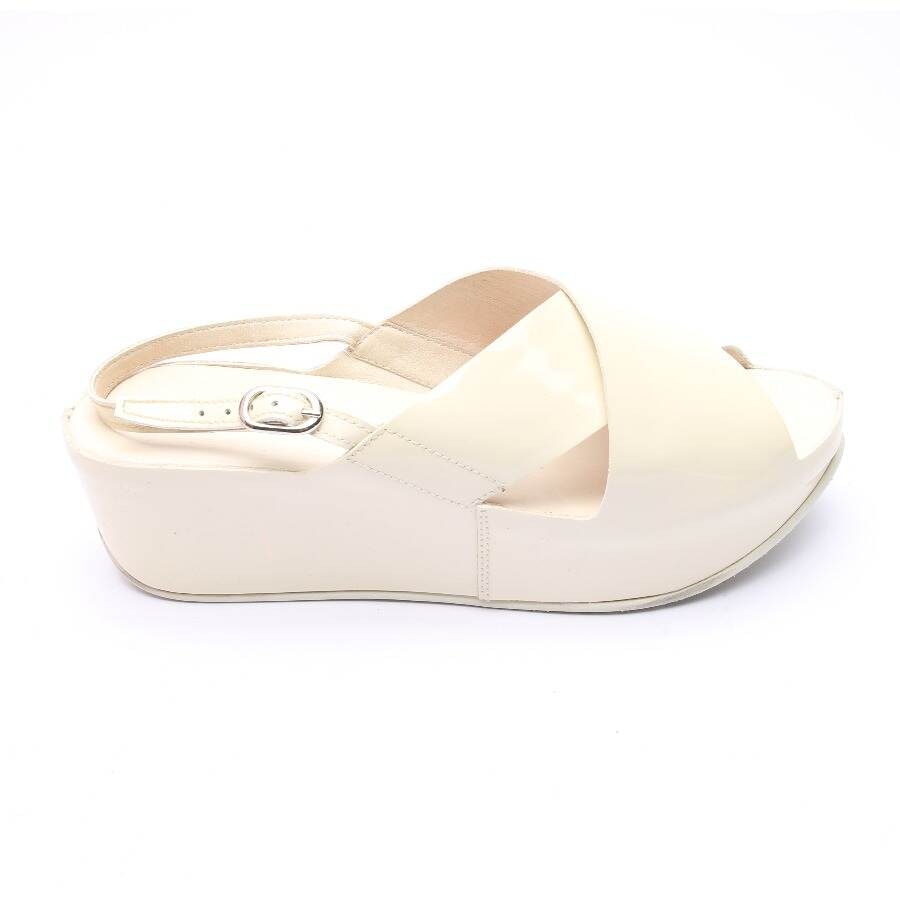 Image 1 of Heeled Sandals EUR 39 Cream in color White | Vite EnVogue