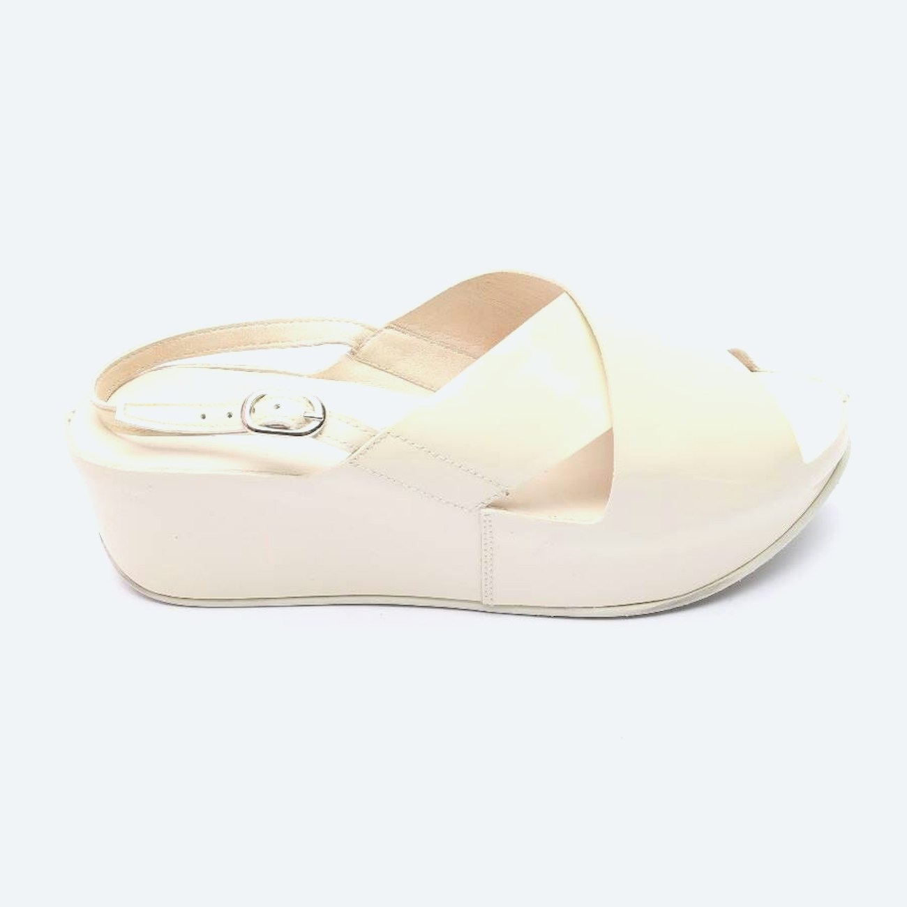 Image 1 of Heeled Sandals EUR 39 Cream in color White | Vite EnVogue