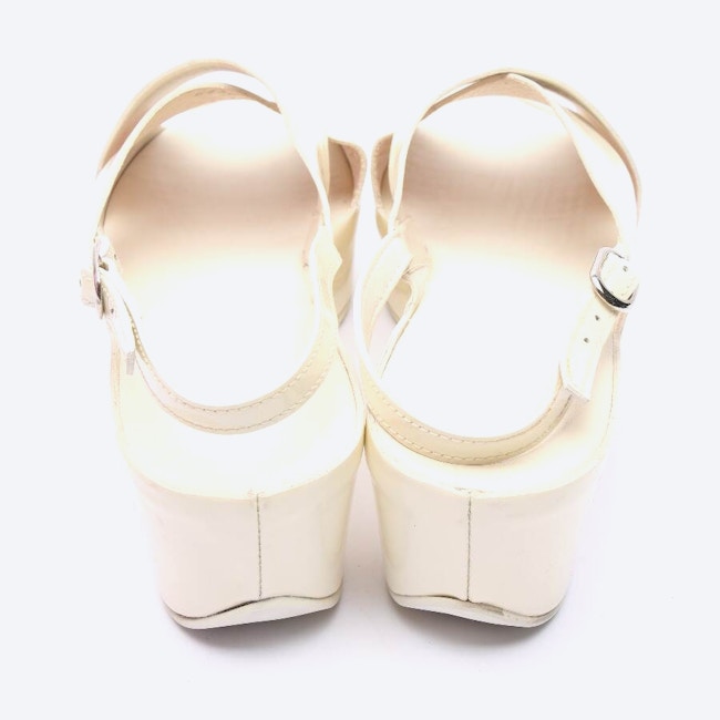 Image 3 of Heeled Sandals EUR 39 Cream in color White | Vite EnVogue