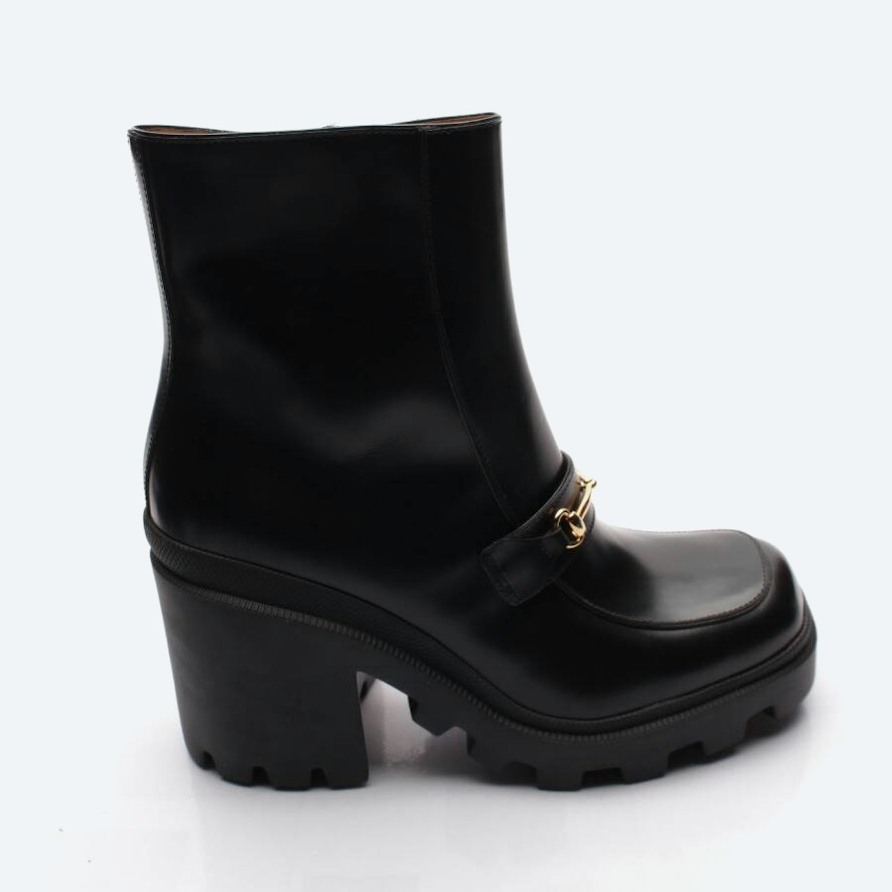 Image 1 of Horsebit Ankle Boots EUR 40.5 Black in color Black | Vite EnVogue