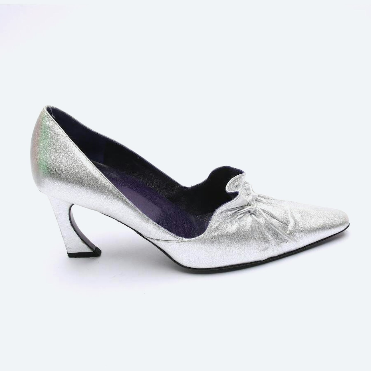 Image 1 of High Heels EUR 38.5 Silver in color Metallic | Vite EnVogue