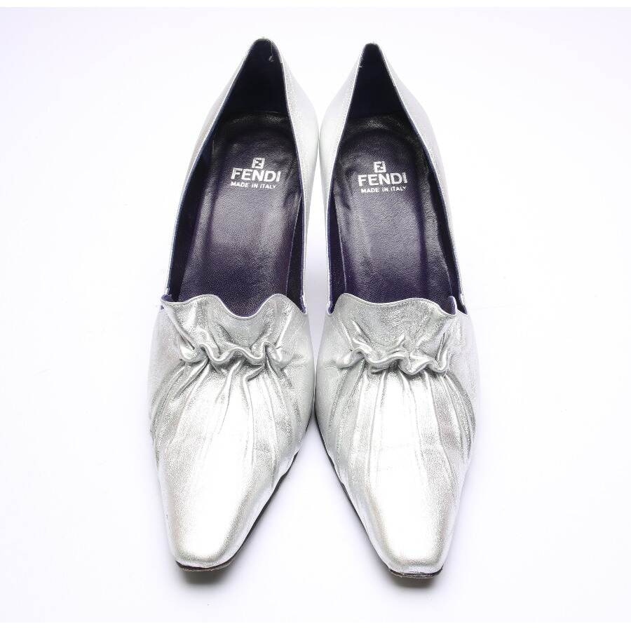 Image 2 of High Heels EUR 38.5 Silver in color Metallic | Vite EnVogue