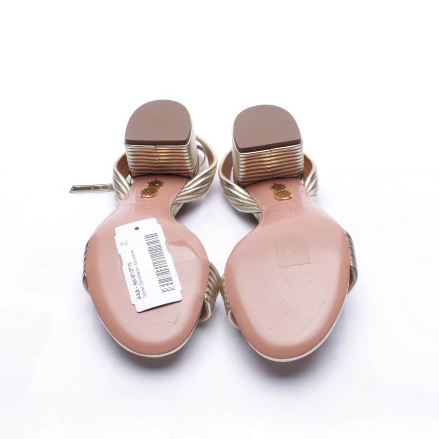 Image 4 of Heeled Sandals EUR 36.5 Gold in color Metallic | Vite EnVogue