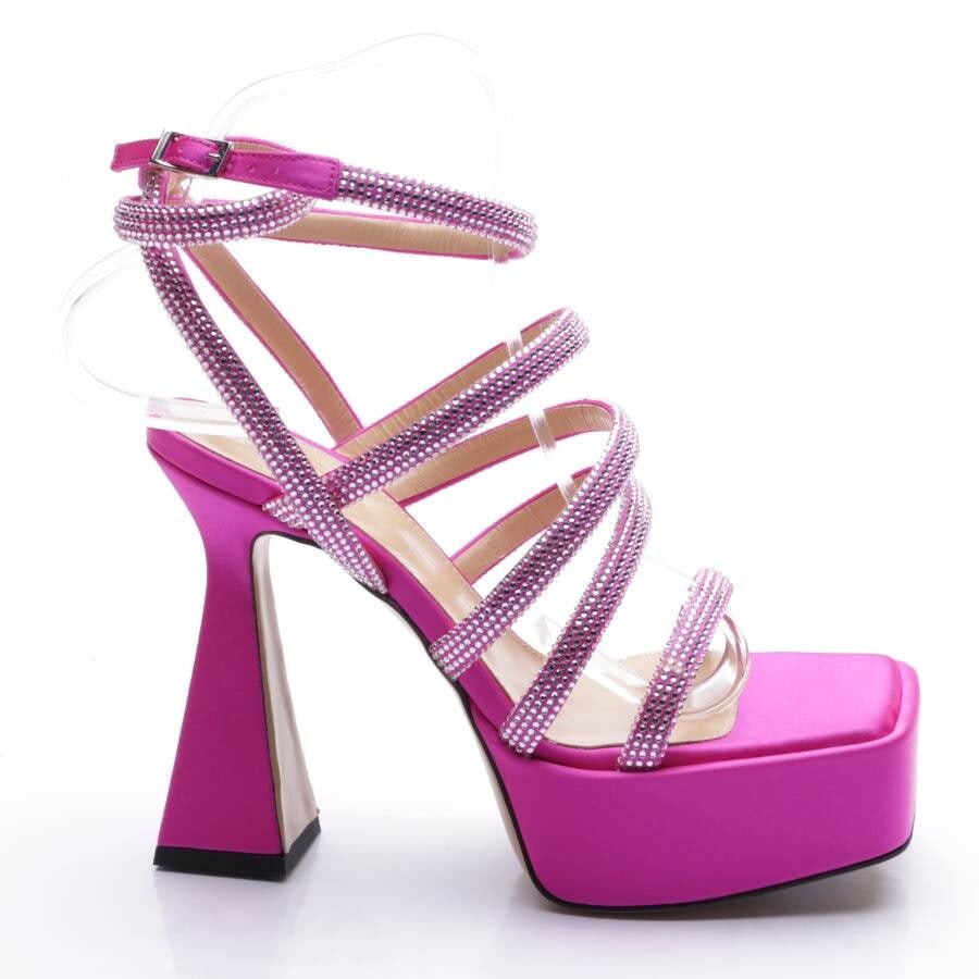 Image 1 of Heeled Sandals EUR 38.5 Neon Pink in color Neon | Vite EnVogue