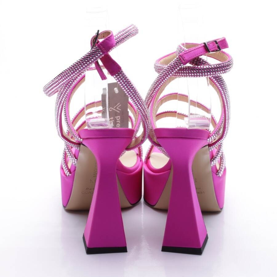 Image 3 of Heeled Sandals EUR 38.5 Neon Pink in color Neon | Vite EnVogue