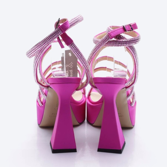 Image 3 of Heeled Sandals EUR 38.5 Neon Pink in color Neon | Vite EnVogue