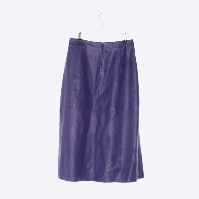 Image 2 of Leather Skirt 38 Purple in color Purple | Vite EnVogue
