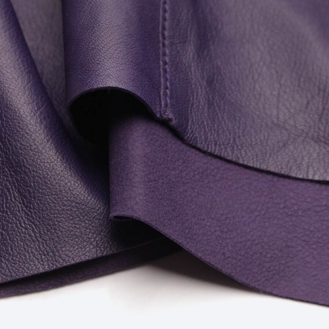 Image 3 of Leather Skirt 38 Purple in color Purple | Vite EnVogue