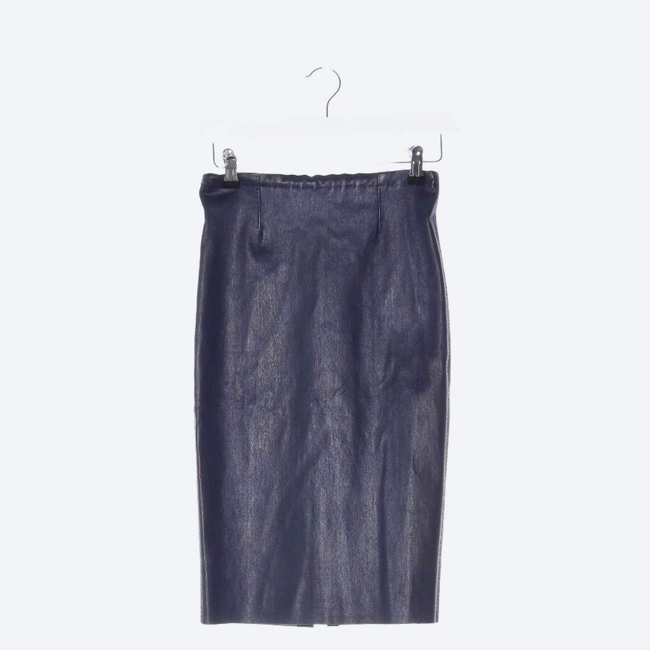 Image 1 of Leather Skirt 2XS Navy in color Blue | Vite EnVogue