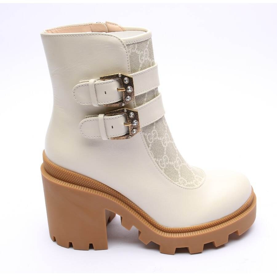 Image 1 of Ankle Boots EUR 36.5 Cream in color White | Vite EnVogue