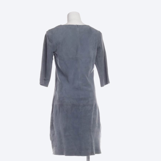 Image 2 of Leather Dress M Blue in color Blue | Vite EnVogue