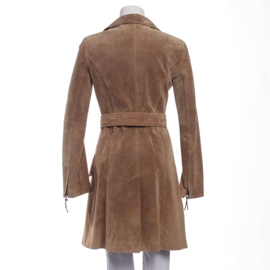 Image 2 of Leather Coat 36 Light Brown in color Brown | Vite EnVogue