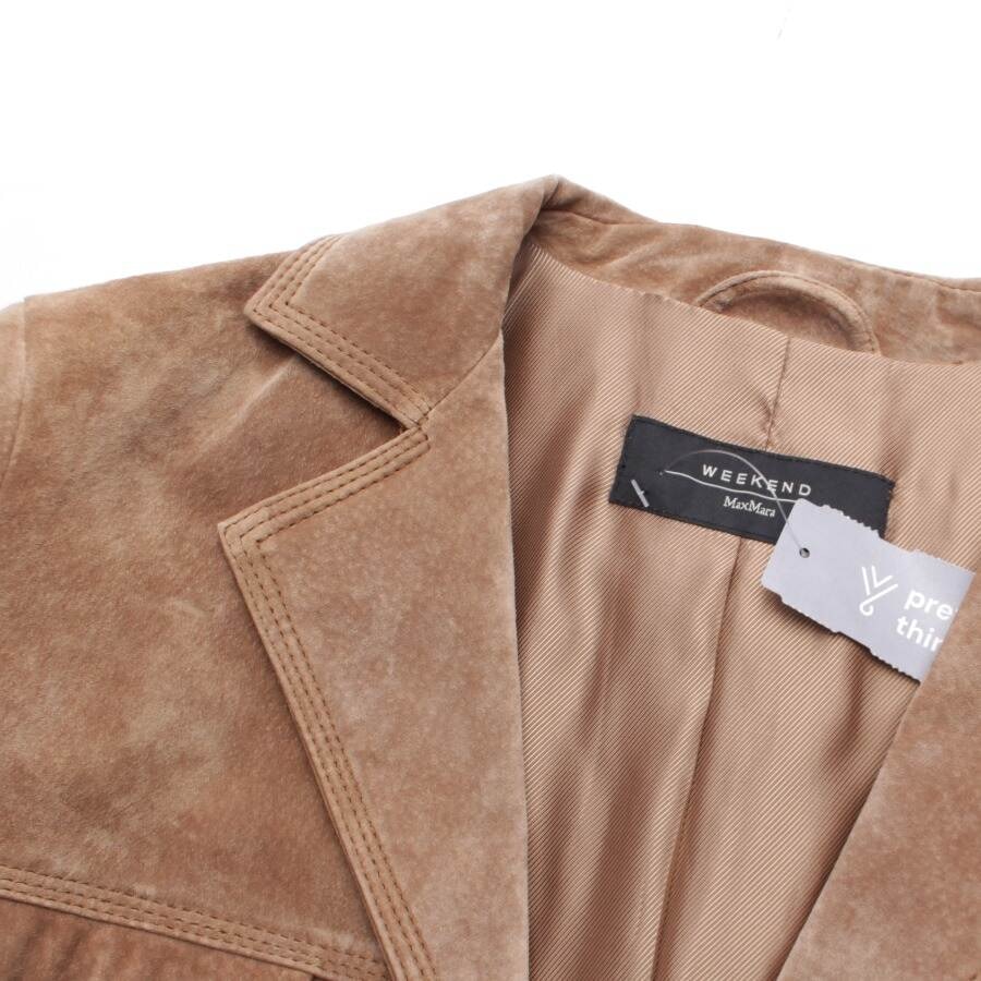 Image 3 of Leather Coat 36 Light Brown in color Brown | Vite EnVogue