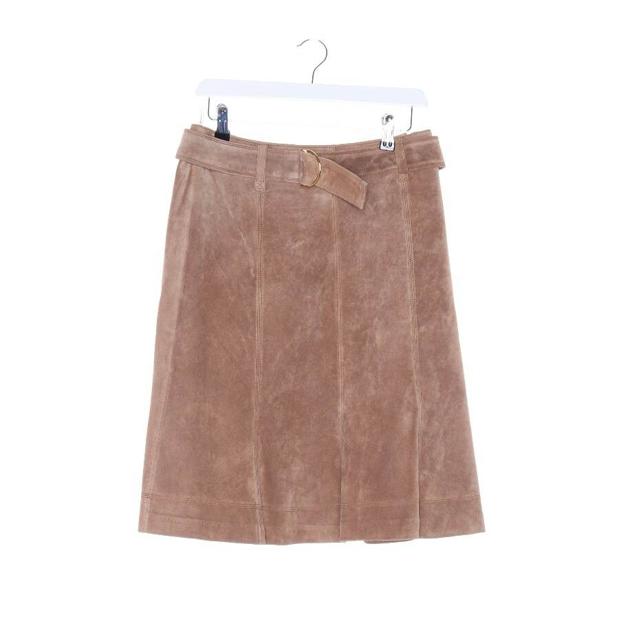 Image 1 of Leather Skirt 36 Light Brown in color Brown | Vite EnVogue