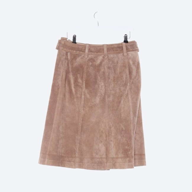 Image 2 of Leather Skirt 36 Light Brown in color Brown | Vite EnVogue