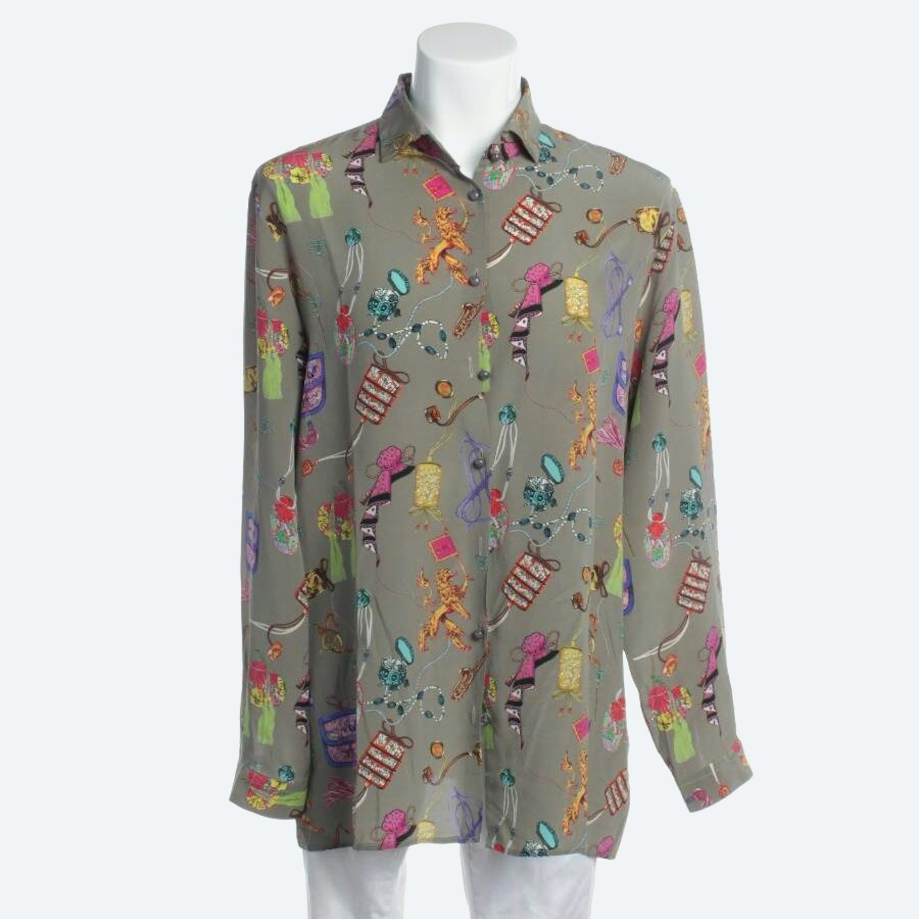 Image 1 of Silk Shirt 44 Multicolored in color Multicolored | Vite EnVogue