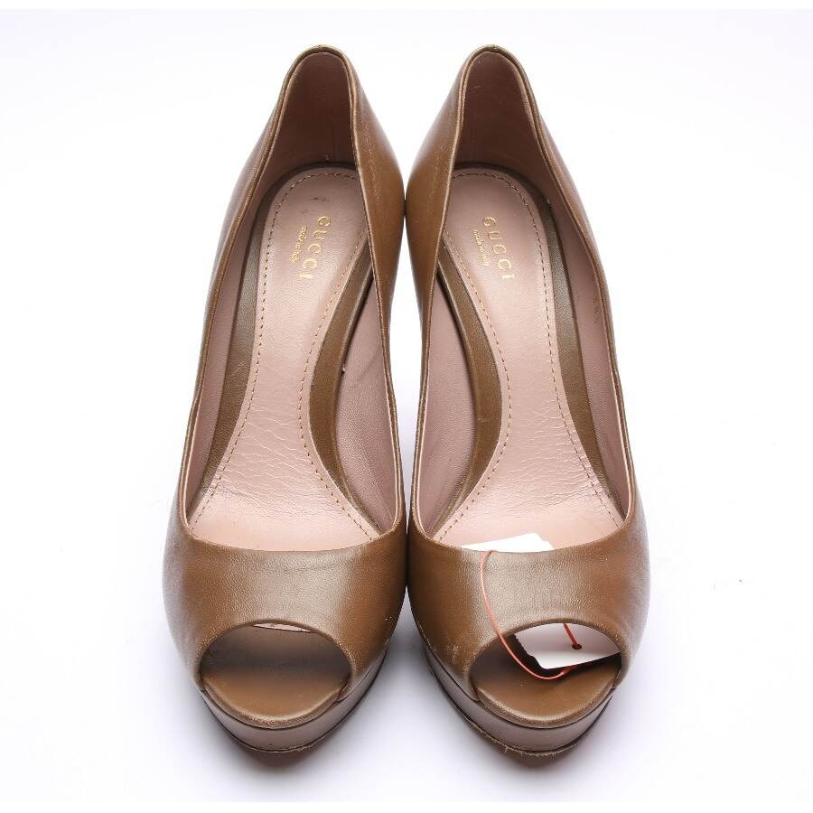 Image 2 of Peep Toes EUR 38.5 Brown in color Brown | Vite EnVogue