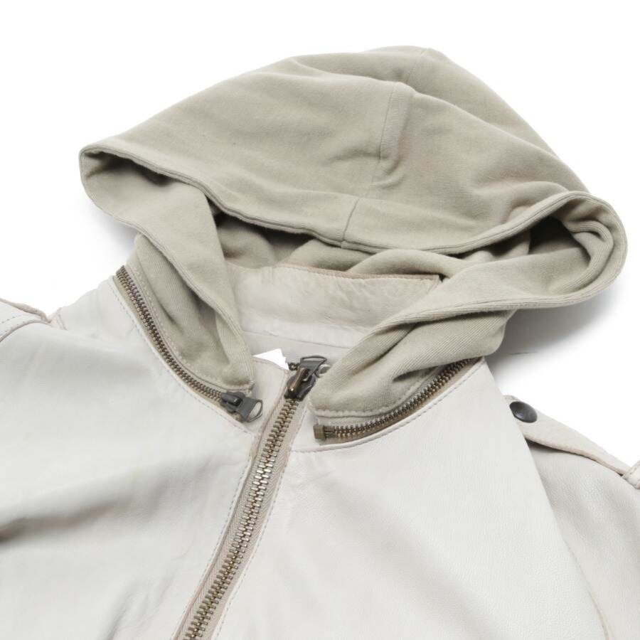 Image 3 of Leather Jacket 52 Beige in color White | Vite EnVogue