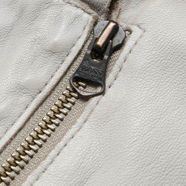 Image 4 of Leather Jacket 52 Beige in color White | Vite EnVogue